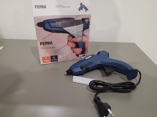 Pistola per Colla Ferm con Supporto Pieghevole – Utensile per Lavori Manuali - Foto 10 di 23