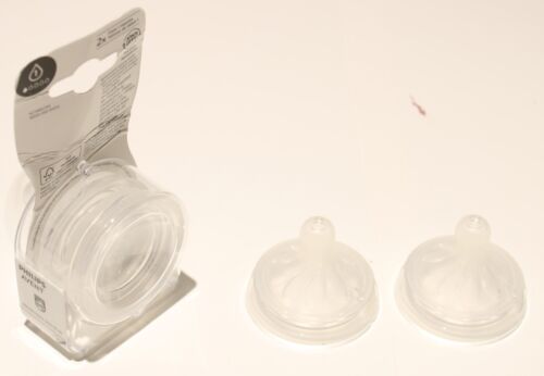 Phillips Avent Replacement Bottle Nipples Slow Flow Anti-Colic 0m+ 4ct Size 1 - Picture 2 of 3