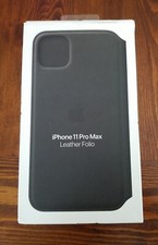 Apple Leather Folio for iPhone 11 Pro Max - Black