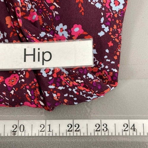 GAP Floral Dress Women's L Large Red Orange NWT Long Sleeve Midi - Picture 13 of 13