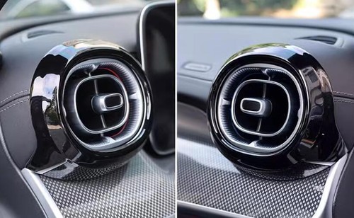 For Benz GLC X254 2023-2024 Air Outlet Vent Trim 3PCS Middle Console Gloss Black - Picture 4 of 8