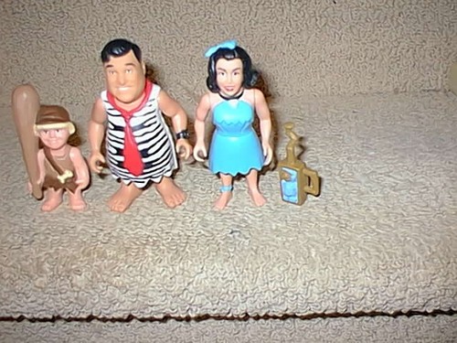 The Flintstones Modellino giocattolo vintage Fred Bam Bam Betty Flintstone - Foto 5 di 6