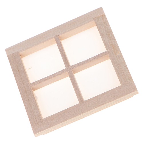 1:12 Puppenhaus Miniatur Holz 4 Scheiben Fenster DIY Zubehör"CWDES^^i - Afbeelding 6 van 9