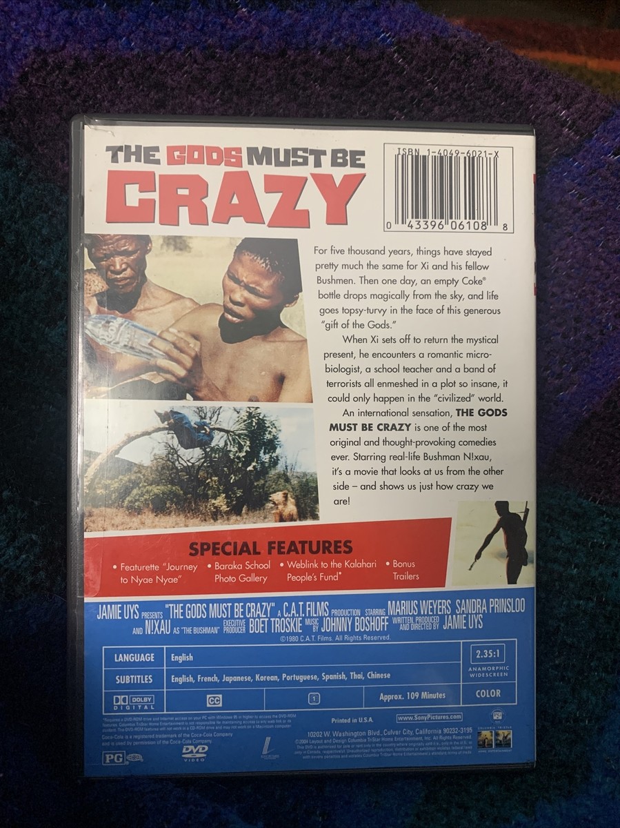The Gods Must Be Crazy [1980] [DVD] W/insert 43396061088| eBay
