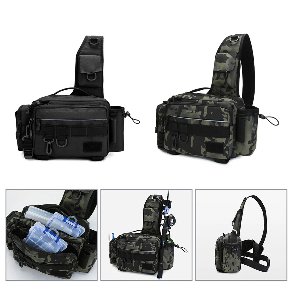 Angeltasche Fischertasche K?dertasche Umh?ngetasche Angelk?der Rollentasche DHL