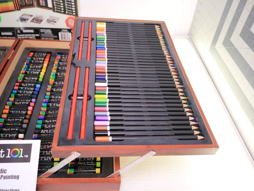 Art 101 Platinum MultiMedia 190 Piece Artist Set Pencils Paint Crayon Oil 56193 - Picture 4 of 19