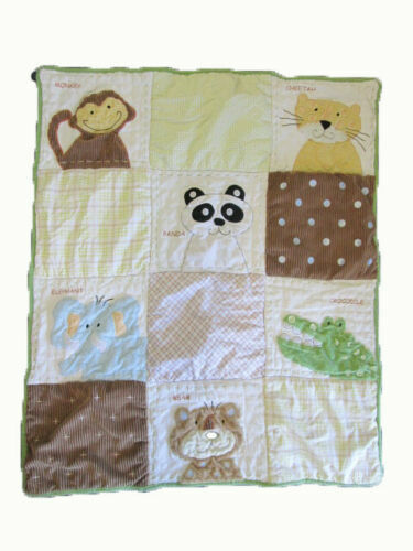 Nojo Jungle Safari print crib comforter - Picture 1 of 3