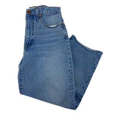 Madewell Blue High Rise Straight Leg Jeans | Made in USA
