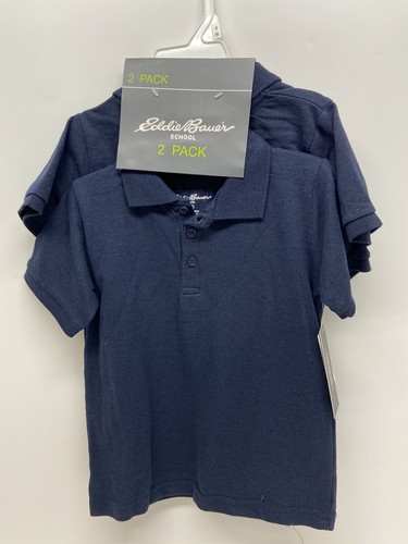 EDDIE BAUER SCHOOL UNIFORM SHORT SLEEVE POLO (2 PACK) - MULTI COLORS/SIZES - - Picture 3 of 6