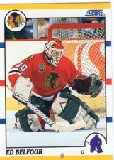 Ed Belfour 1990 Pinnacle Score "ROOKIE" 103T Chicago Blackhawks
