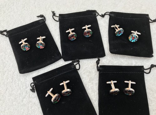Wedding Men’s Cufflinks , Set Of Groomsmen Gifts - Picture 6 of 8