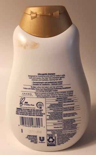 Baby Dove Textured Hair Care Hydrating Shampoo Curl Nourishment 13 Fl. Oz. New - Picture 3 of 4