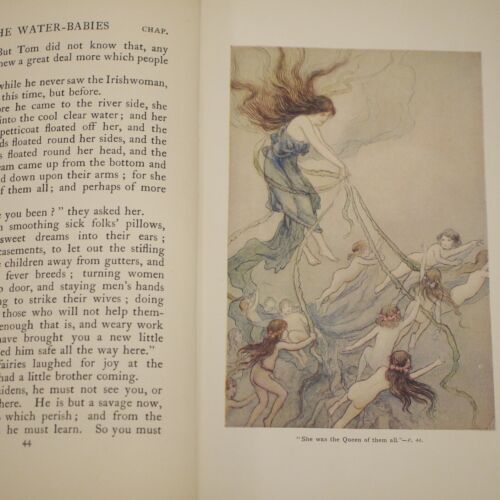 ** Rare ** Charles Kingsley The Water Babies First Edition 1910 (Warwick Goble) - Picture 9 of 20