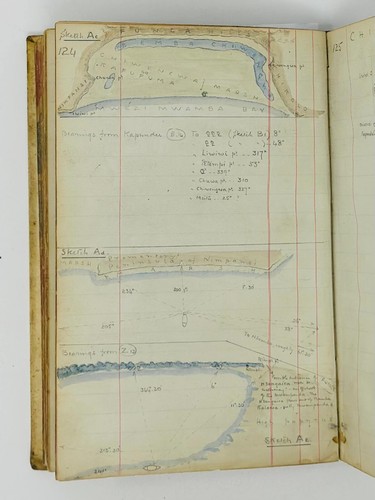 [ZAMBIA-LAKE BANGWEULU] Content-Rich Notebook of Cpt C.P. Weatherley. Ca. 1898-9 - Picture 3 of 10