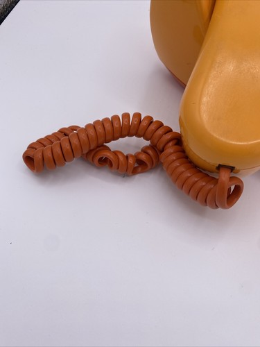Alexander Graham Plane Northern Telecom Orange Rotary Dial Phone 1970's W/ Box - Picture 5 of 17