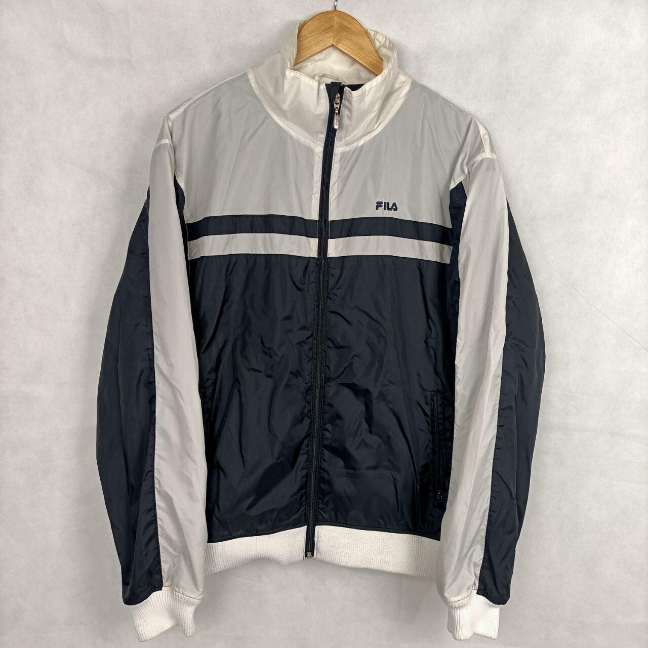 Vintage Giacca a Vento Uomo FILA imbottito taglia M colore bianco e nero