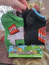 Minecraft 6 pack no show socks brand new size 4-10