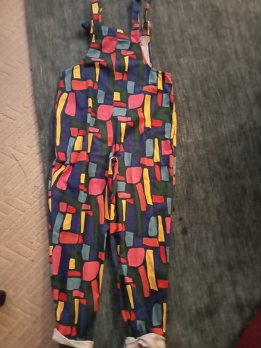 LUCY & YAK Fabulous Colourful Geometric Design Overalls Size 10 - Picture 5 of 11