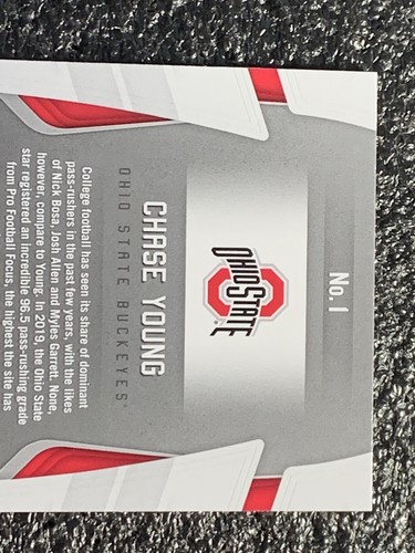 2020 Panini Chronicles Draft Picks Football Certified #1 Chase Young RC Redskins - Picture 6 of 6