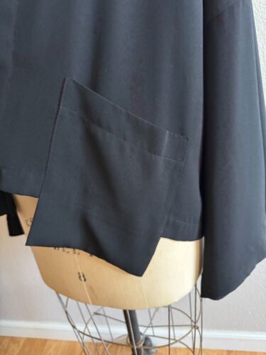 Ivan Grundahl Sz 40 Black Jacket Asymmetrical Art to Wear EUC Architectural - Picture 7 of 11