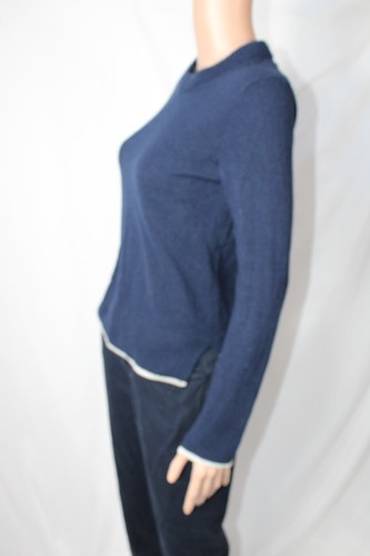 Rag + Bone Navy w/ Gray trim Cashmere Sweater - Size XS - Picture 5 of 9