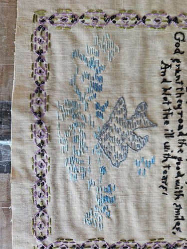 Beautiful Handmade Vintage Needlepoint - Picture 20 of 24