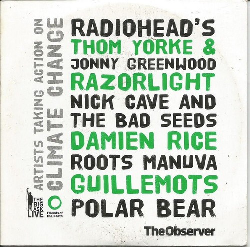 ARTISTS TAKING ACTION ON CLIMATE CHANGE~VARIOUS ARTISTS~ OBSERVER PROMO MUSIC CD - Picture 1 of 2