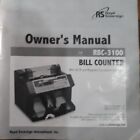 Royal Sovereign Rbc-3100 Bill Counter w Uv Mg Counterfeit Detector Runs Bills