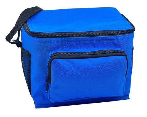 Lonchera aislada 6 latas refrigeradora lateral suave para trabajo escuela playa parque camping - Imagen 2 de 6