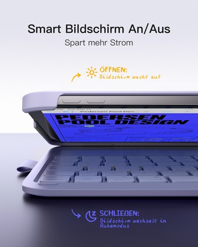 Inateck Ultraleichte Hülle Tastatur iPad 11 Gen. A16,iPad 10,Air 7/6,Pro 11 Zoll - Afbeelding 6 van 9