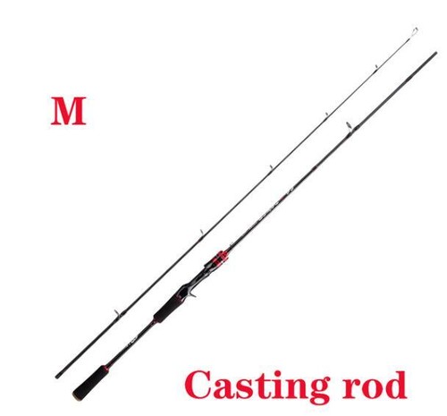 Señuelo caña de pescar L/M/MH 1,68 M 1,8 M carbono caña giratoria/fundición caña peso 4-35 g - Imagen 16 de 70