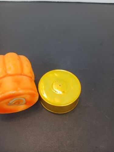 One Small Vintage Orange Pumpkin Votive Candle About 2" Tall See Pics Never Lit - Picture 8 of 8