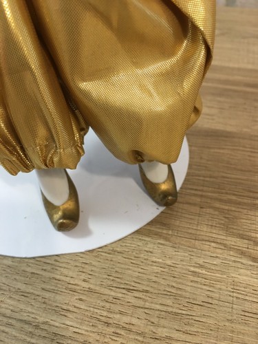 Muñeca cabeza, manos y pies de porcelana estilo arlequín 16,5" de alto - Imagen 11 de 12