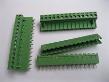 20 pcs 14 pin/way 5.08mm Screw Terminal Block Connector Green Pluggable Type New