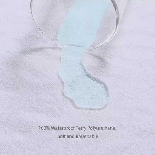 Terry Towel Waterproof Mattress Protector Fitted Sheet Bed Cover Non-Allergenic - Picture 4 of 32