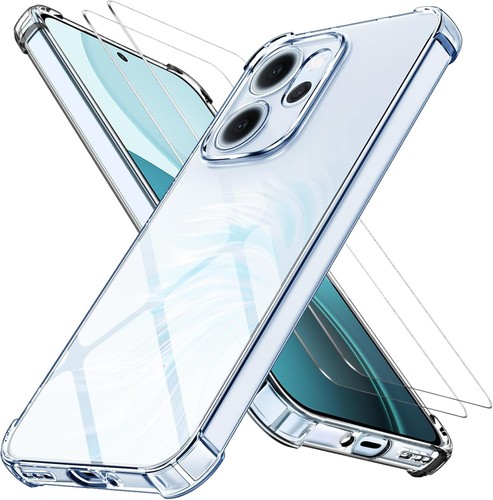 COPIKE Cover Antiurto per OPPO Reno 14 F e FS 4G / 5G con 2 Pezzi Vetro - Foto 1 di 6