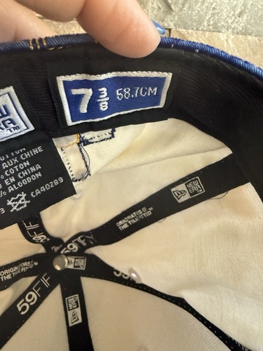 LOS ANGELES DODGERS CITY DEEP SKYLINE MLB BASEBALL CAP~FITTED 7 3/8~NEW ERA~NWOT - Picture 20 of 20