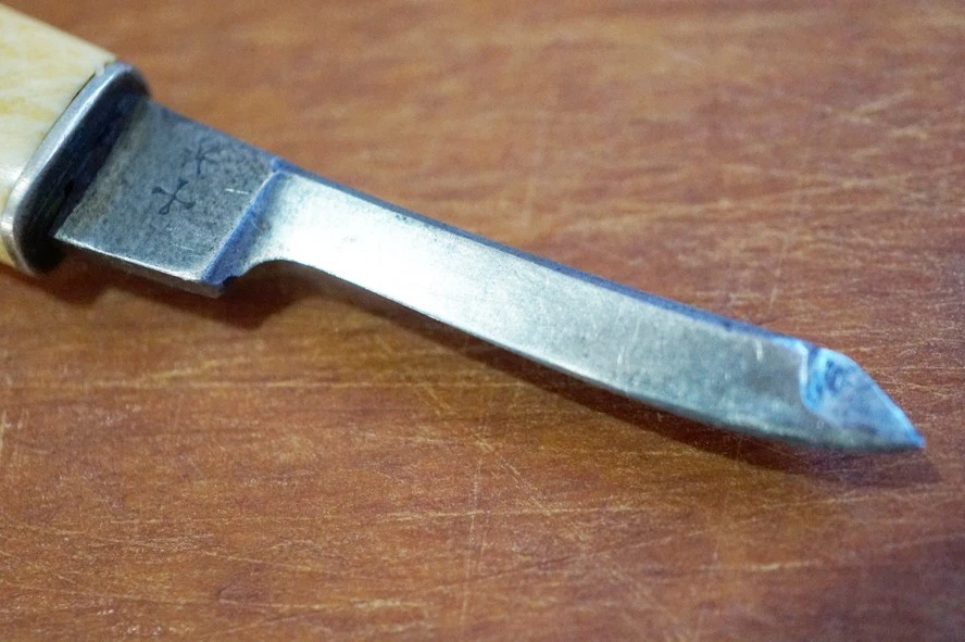 Antique Pen Ink Eraser Knife Rodgers Cutlers To Her Majesty Star & Cross - Image 2 of 4