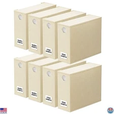 SpaceAid 8-Pack Foldable Bed Sheet Organizers - XL Storage for Queen & King Beds