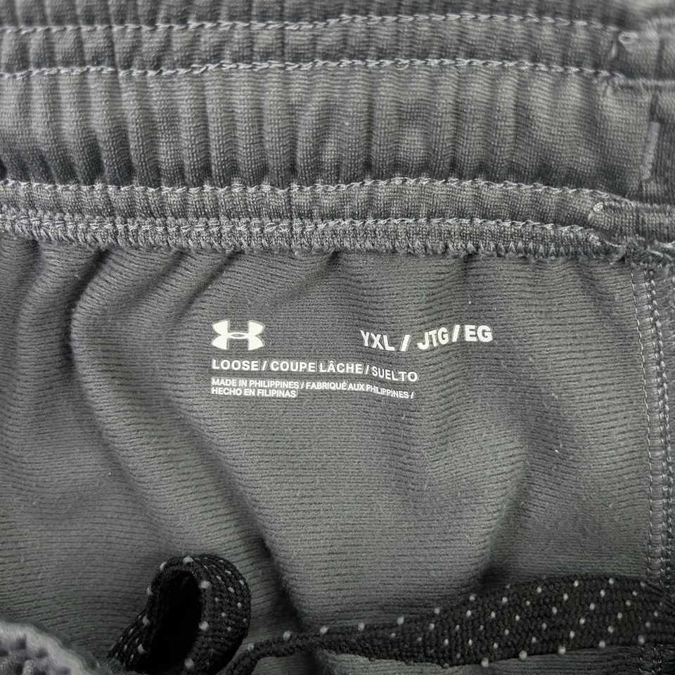 Under Armour Boys Brawler Sweat Pants Youth XL Gray Side Logo 1331693 - Image 2 of 4