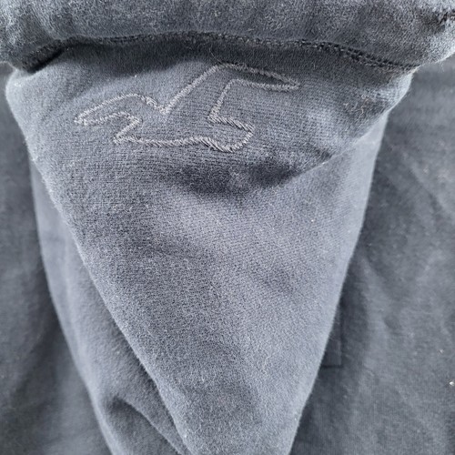 Hollister Long Boards Calif blau hellbraun Schrift abgenutzt Reißverschluss Hoodie Herren XL - Bild 7 von 12