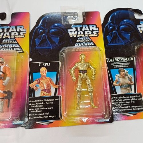 Star Wars Figures / x 3 Items / C-3PO / Luke Skywalker / X-Wing / Kenner - Imagen 4 de 12