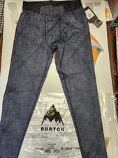 BURTON Snowboard ak Helium Power Grid Base Layer Pants Mens LG NEW w/tags