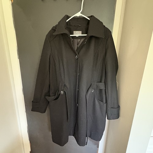 Gallery New York Women 1x Detachable Hooded Peacoat- Excellent Condition - Picture 1 of 15