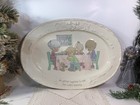 Precious Moments “WE GATHER TOGETHER TO ASK LORD’S BLESSING” Platter ~18” x 13”