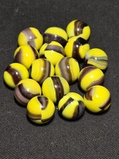 LOT-593 VINTAGE MARBLE KING BUMBLEBEE'S 16 IN GROUP  .61-.64 UV MINT-NM 