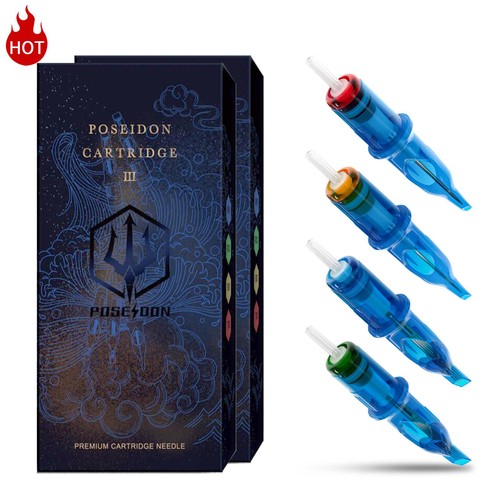 Poseidon V3 Tattoo Cartridge Needles 10pcs Disposable Safety RL RS RM M1 Set. - Picture 17 of 24