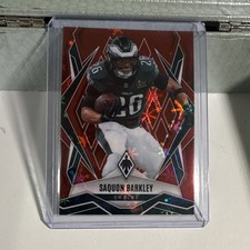 Panini Phoenix Saquon Barkley Philadelphia Eagles Parallel Football Card #77