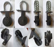 Umlenkrolle 1Stück Führungsrolle Seilrollenbock Schiebetürbeschlag mit Lochband