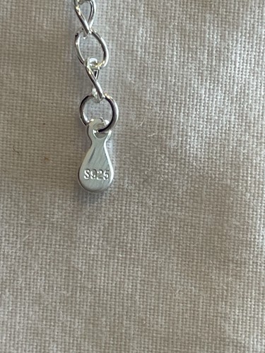 Collares iniciales de plata de ley 925 para mujer letra J, cadena cable de 18 pulgadas - Imagen 4 de 4